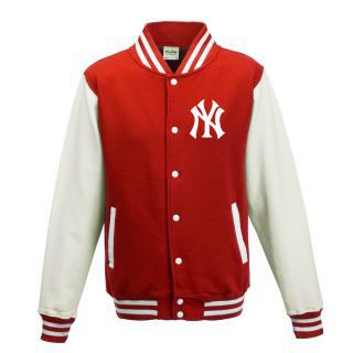 Baseball Vests Red White NY - Baseball jackets